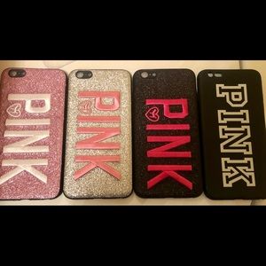 for ONE Victoria’s Secret PINK GLITTER 6 PLUS and or 6S PLUS iPhone CASE